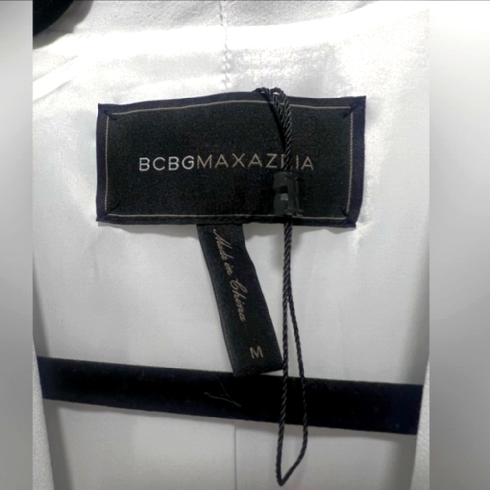 BCBGMaxAzria White Sleeveless Vest Long Medium - Picture 3 of 5